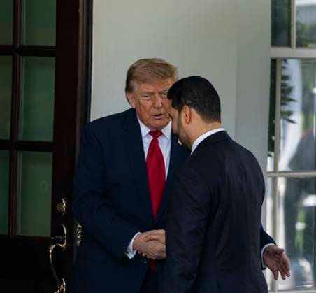 July 14, 2026, Washington, District Of Columbia, USA: United States President Donald J Trump greets Prime Minister of the Republic of Iraq Ali al-Zaidi at the White House in Washington, DC, USA, on July 14 2026 Washington USA - ZUMAs152 20260714_faa_s152_039 Copyright: xAndrewxThomasx