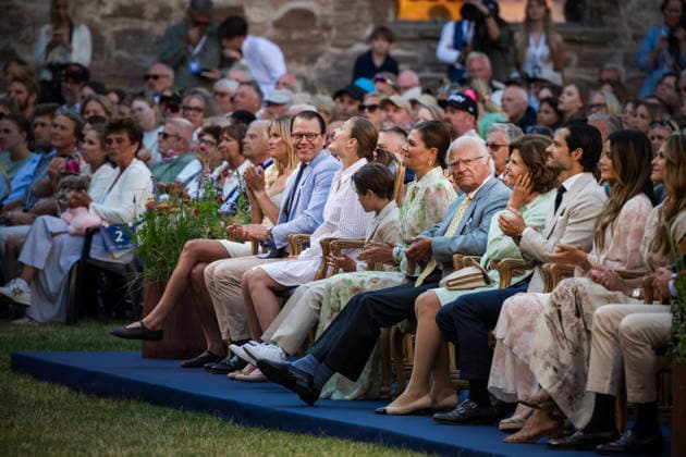 BORGHOLM, SWEDEN 20260714 Prince Daniel, Princess Estelle, Prince Oscar, Crown Princess Victoria, King Carl Gustaf, Queen Silvia, Prince Carl Philip, Princess Sofia, during the Victoria Concert at Borgholm Castle Ruins in connection with the celebration of Crown Princess Victoria s birthday on Öland. xx *** BORGHOLM, SWEDEN, July 14, 2026: Prince Daniel, Princess Estelle, Prince Oscar, Crown Princess Victoria, King Carl Gustaf, Queen Silvia, Prince Carl Philip, and Princess Sofia attended the Victoria Concert at the Borgholm Castle Ruins as part of the celebration of Crown Princess Victoria’s birthday on Öland xx  Copyright: x62610x yuyQMvigXHg