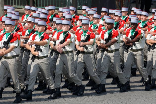 (260714) -- PARIS, July 14, 2026 -- Participants attend the annual Bastille Day military parade in Paris, France, on July 14, 2026. (Photo by Henri Szwarc Xinhua) FRANCE-PARIS-BASTILLE DAY-PARADE HengxLi¡¤shiwaci 