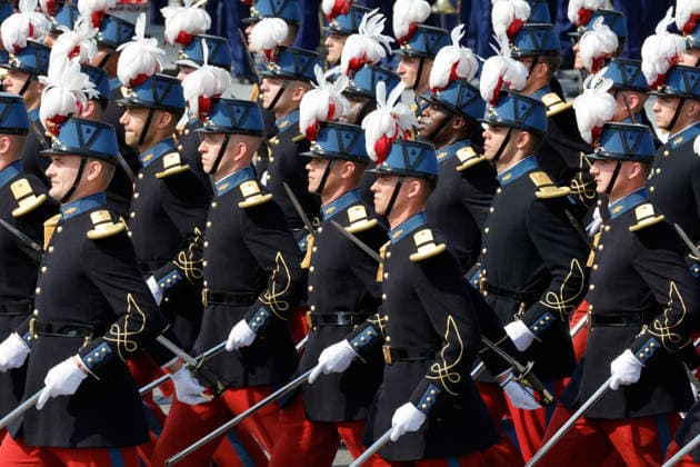 (260714) -- PARIS, July 14, 2026 -- Participants attend the annual Bastille Day military parade in Paris, France, on July 14, 2026. (Photo by Henri Szwarc Xinhua) FRANCE-PARIS-BASTILLE DAY-PARADE HengxLi¡¤shiwaci 