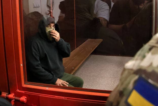 RECORD DATE NOT STATED Former Security Service of Ukraine (SBU) officer Vitalii Zhykovych, one of two suspects in the murder case of Anastasiia Berezovska, attends a hearing at the Pecherskyi District Court on a preventive measure, Kyiv, Ukraine, on July 9, 2026. The court remanded him in custody for 60 days without the right to post bail. Two people have been detained in connection with the murder investigation: former law enforcement officer Vitalii Zhykovych and serving Defence Intelligence of Ukraine (HUR) officer Vladyslav Reut. Thirty-nine-year-old Ukrainian citizen Anastasiia Berezovska had been placed on an international wanted list in connection with an alleged attempt to arrange the killing of the family of sanctioned businessman Vadym Yermolaiev in the  Copyright: xPavloxBahmutx