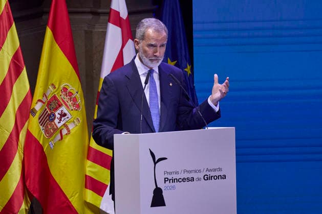 July 14, 2026, Barcelona, Barcelona, Spain: KING FELIPE VI of Spain attends the Ã¢â‚¬ËœPrincesa De GironaÃ¢â‚¬â ¢ Foundation Awards Barcelona Spain  - ZUMAc260 20260714_zep_c260_003 Copyright: xMikexChicorrox