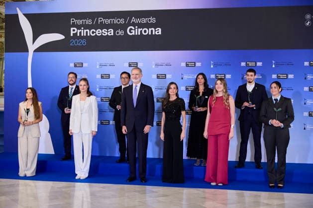 July 14, 2026, Barcelona, Barcelona, Spain: CROWN PRINCESS LEONOR of Spain, KING FELIPE VI of Spain, QUEEN LETIZIA of Spain and PRINCESS SOFIA of Spain attend the Ã¢â‚¬ËœPrincesa De GironaÃ¢â‚¬â ¢ Foundation Awards Barcelona Spain  - ZUMAc260 20260714_zep_c260_018 Copyright: xMikexChicorrox