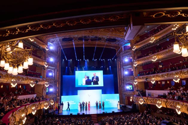 July 14, 2026, Barcelona, Barcelona, Spain: CROWN PRINCESS LEONOR of Spain, KING FELIPE VI of Spain, QUEEN LETIZIA of Spain and PRINCESS SOFIA of Spain attend the Ã¢â‚¬ËœPrincesa De GironaÃ¢â‚¬â ¢ Foundation Awards Barcelona Spain - ZUMAc260 20260714_zep_c260_010 Copyright: xMikexChicorrox