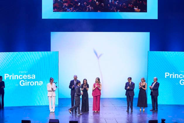 July 14, 2026, Barcelona, Barcelona, Spain: CROWN PRINCESS LEONOR of Spain, KING FELIPE VI of Spain, QUEEN LETIZIA of Spain and PRINCESS SOFIA of Spain attend the Ã¢â‚¬ËœPrincesa De GironaÃ¢â‚¬â ¢ Foundation Awards Barcelona Spain - ZUMAc260 20260714_zep_c260_014 Copyright: xMikexChicorrox