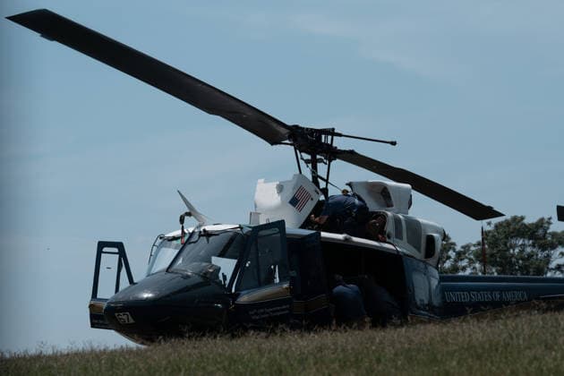 July 14, 2026, Washington, Dc, United States: Mechanics work on a helicopter from the US Air ForceÃ¢â‚¬â ¢s 1st Helicopter Squadron after it made a precautionary landing on an underground reservoir in Northwest Washington, D.C. on July 14, 2026. Washington United States - ZUMAl312 20260714_znp_l312_018 Copyright: xAndrewxLeydenx