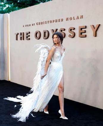 Zendaya arrives on the red carpet when Universal Pictures and Syncopy present the New York Premiere of The Odyssey at AMC Lincoln Square Theater on Tuesday, July 14, 2026 in New York City.  NYP20260714206 JOHNxANGELILLO