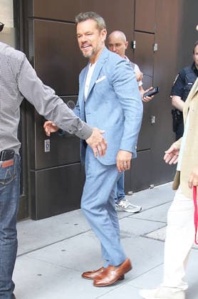 New York NYJuly 14: Matt Damon on Live with Kelly & Mark to talk about his new movie The Odyssey ln New York. July 14, 2026. Copyright: xRW Mediapunchx
