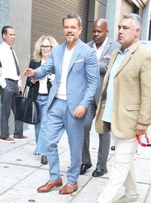 New York NYJuly 14: Matt Damon on Live with Kelly & Mark to talk about his new movie The Odyssey ln New York. July 14, 2026. Copyright: xRW Mediapunchx