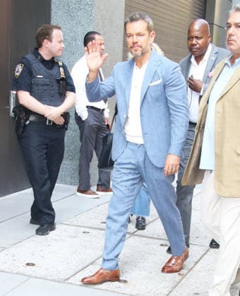 New York NYJuly 14: Matt Damon on Live with Kelly & Mark to talk about his new movie The Odyssey ln New York. July 14, 2026. Copyright: xRW Mediapunchx