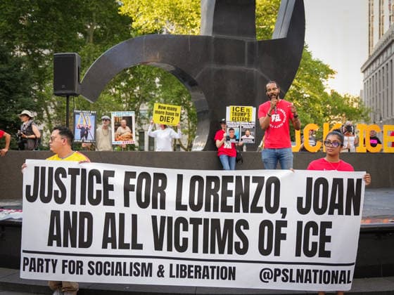 New York, NY July 14: Incoming U.S. Representative Brad Lander joins demonstrators at Foley Square in Lower Manhattan during a rally protesting two fatal shootings involving U.S. Immigration and Customs Enforcement (ICE) agents earlier this week on July 14, 2026. Credit: AdMedia USA - ZUMAa123 20260714_zaa_a123_012 Copyright: xXavierxDiazx