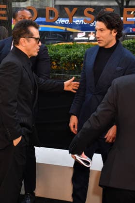 NEW YORK, NY - JULY 14: John Leguizamo and Jon Bernthal at the Premiere of The Odyssey on July 14, 2026 at AMC Lincoln Square in New York City. Copyright: xmpi099 MediaPunchx