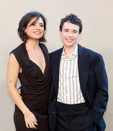Elliot Page and Julia Shiplett arrive on the red carpet when Universal Pictures and Syncopy present the New York Premiere of The Odyssey at AMC Lincoln Square Theater on Tuesday, July 14, 2026 in New York City.  NYP20260714275 JOHNxANGELILLO