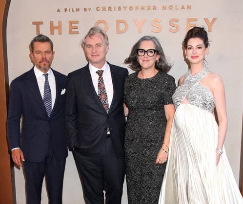 The Odyssey New York Premiere Matt Damon, Christopher Nolan, Emma Thomas and Anne Hathaway attending The Odyssey New York Premiere held at the AMC Lincoln Square on July 14, 2026 in New York City, NY New York City AMC Lincoln Square NY USA Copyright: xStevenxBergman AFF-USA.COMx