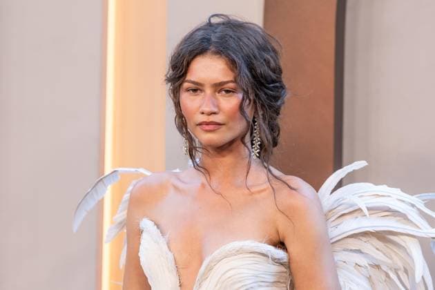 July 14, 2026, Bronx, New York, USA: Zandaya wearing dress by Matieres Fecales and jewelry by Chopard attends premiere of The Odyssey at AMC Lincoln Square in New York, NY on July 14, 2026. Bronx USA - ZUMAr339 20260714_znp_r339_011 Copyright: xLevxRadinx