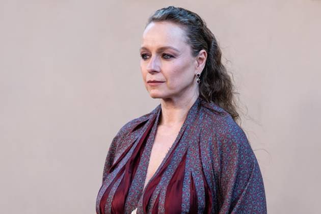 July 14, 2026, Bronx, New York, USA: Samantha Morton wearing dress by Maison Margiela attends premiere of The Odyssey at AMC Lincoln Square in New York, NY on July 14, 2026. Bronx USA - ZUMAr339 20260714_znp_r339_013 Copyright: xLevxRadinx