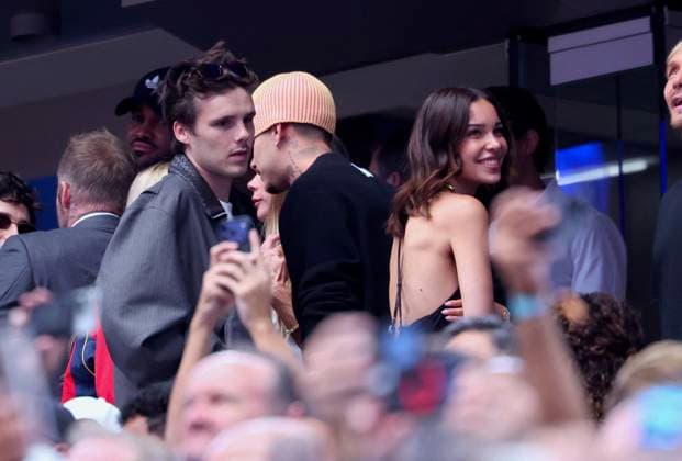 2026 World Cup - Beckham Family At France v Spain Cruz Beckham and girlfriend Jackie Apostel attend the semi-final France vs Spain during FIFA World Cup 2026 in Dallas, TX on July 14, 2026. Photo by Charles Guerin ABACAPRESS.COM Dallas TX  Copyright: xGuerinxCharles ABACAx