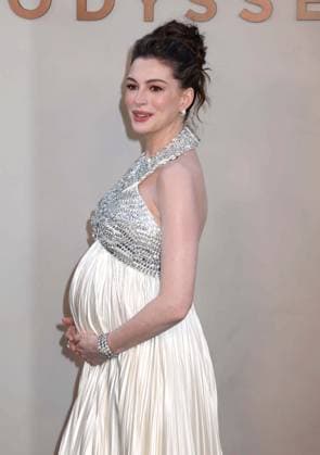 July 14, 2026, New York, New York, USA: Actor ANNE HATHAWAY seen during the red carpet arrivals for the New York premiere of The Odyssey held at AMC Lincoln Square. New York USA  - ZUMAk03_ 20260714_zaf_k03_125 Copyright: xNancyxKaszermanx