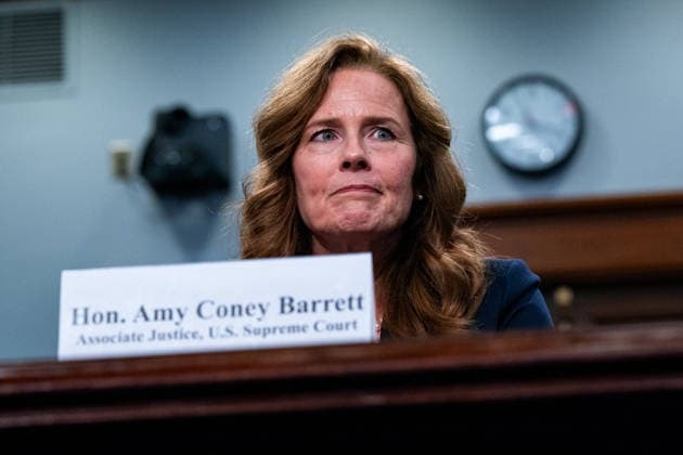 July 14, 2026, Washington, District Of Columbia, USA: Associate Justice of the Supreme Court Amy Coney Barrett testifies before the US House Committee on Appropriations in Washington, DC, USA, on Tuesday, July 14, 2026 Washington USA - ZUMAs152 20260714_faa_s152_108 Copyright: xEmilyxAlffx