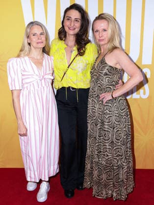 The Whoopi Monologues Opening Night MANHATTAN, NEW YORK CITY, NEW YORK, USA - JULY 13: Celia Keenan-Bolger, Sara Bareilles and Catherine Brunell arrive at The Whoopi Monologues Opening Night held at the Mitzi E. Newhouse Theater at the Lincoln Center Theater at the Lincoln Center for the Performing Arts on July 13, 2026 in Manhattan, New York City, New York, United States. New York City Mitzi E. Newhouse Theater at the Lincoln Center Theater at the Lincoln Center for the Performing Arts New York United States Copyright: xImagexPressxAgencyx