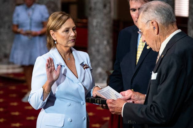 Darline Graham Ceremonial Oath of Office US Senator Darline Graham (Republican of South Carolina) participates in a ceremonial swearing in inside the Old Senate Chamber in Washington, DC, USA on Tuesday, July 14, 2026. Photo by Emily Alff CNP ABACAPRESS.COM Washington District of Columbia United States  Copyright: xCNP ABACAx