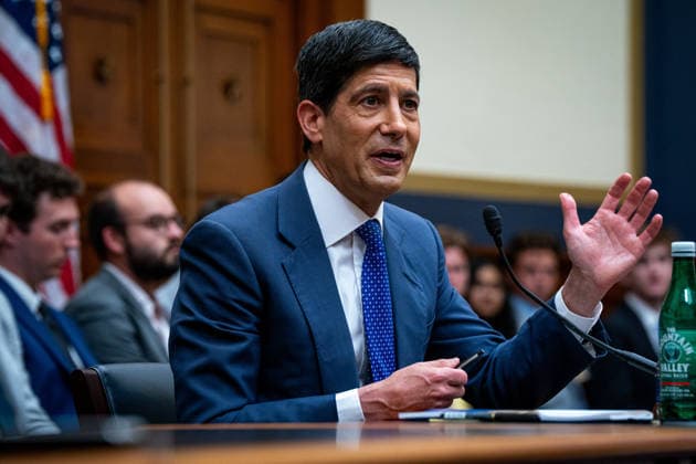 Kevin Warsh on The Federal Reserve’s Semi-Annual Monetary Policy Report Kevin Warsh, Chair of the Board of Governors of the Federal Reserve System, testifies before the US House Committee on Financial Services in Washington, DC, USA, on Tuesday, July 14, 2026. Photo by Emily Alff CNP ABACAPRESS.COM Washington District of Columbia United States  Copyright: xCNP ABACAx