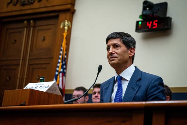 July 14, 2026, Washington, District Of Columbia, USA: Kevin Warsh, Chair of the Board of Governors of the Federal Reserve System, testifies before the US House Committee on Financial Services in Washington, DC, USA, on Tuesday, July 14, 2026 Washington USA  - ZUMAs152 20260714_faa_s152_199 Copyright: xEmilyxAlffx