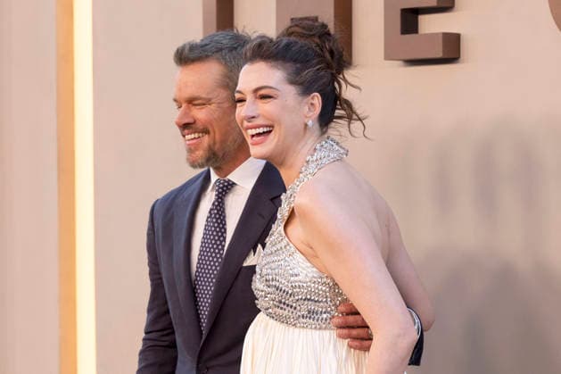 Matt Damon und Anne Hathaway bei der Premiere des Kinofilms The Odyssey Die Odyssee im AMC Lincoln Square Theater. New York, 14.07.2026 *** Matt Damon and Anne Hathaway at the premiere of the movie *The Odyssey* at the AMC Lincoln Square Theater in New York, July 14, 2026 Foto:xJ.xShorex xFuturexImagex odyssey_ny_6805