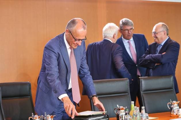 Berlin, Deutschland, 15.07.2026: Bundeskanzleramt: 52. Kabinettssitzung: Bundeskanzler Friedrich Merz (CDU) und Mitglieder des Kabinetts *** Berlin, Germany, July 15, 2026 Federal Chancellery 52 Cabinet Meeting Federal Chancellor Friedrich Merz (CDU) and members of the Cabinet Copyright: xdtsxNachrichtenagenturx dts_127667
