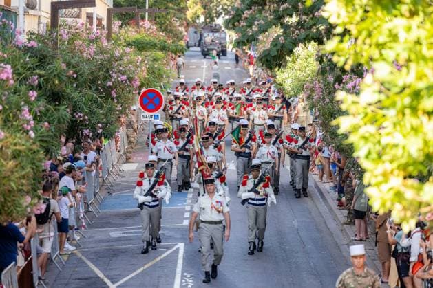 French National Day Celebration - Calvi French National Day celebration in Calvi, Corsica, France on July 14, 2026, in the presence of the city s mayor, Ange Santini, and numerous members of the 2nd Foreign Parachute Regiment of Calvi, who paraded on Boulevard Wilson in front of hundreds of spectators after a moment of reflection and the awarding of decorations in front of the war memorial. Photo by Shootpix ABACAPRESS.COM Calvi Corsica France  Copyright: xShootpix ABACAx
