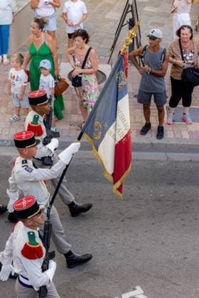 French National Day Celebration - Calvi French National Day celebration in Calvi, Corsica, France on July 14, 2026, in the presence of the city s mayor, Ange Santini, and numerous members of the 2nd Foreign Parachute Regiment of Calvi, who paraded on Boulevard Wilson in front of hundreds of spectators after a moment of reflection and the awarding of decorations in front of the war memorial. Photo by Shootpix ABACAPRESS.COM Calvi Corsica France  Copyright: xShootpix ABACAx