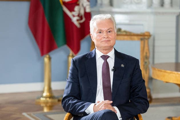 BNS interviu su Prezidentu Gitanu Nauseda 2026-07-14. Vilnius, 2026 m. Liepos 14d. *** BNS Interview with President Gitanas Nauseda, July 14, 2026, Vilnius, July 14, 2026  Copyright: xx