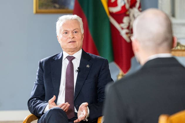 BNS interviu su Prezidentu Gitanu Nauseda 2026-07-14. Vilnius, 2026 m. Liepos 14d. *** BNS Interview with President Gitanas Nauseda, July 14, 2026, Vilnius, July 14, 2026  Copyright: xx