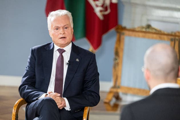 BNS interviu su Prezidentu Gitanu Nauseda 2026-07-14. Vilnius, 2026 m. Liepos 14d. *** BNS Interview with President Gitanas Nauseda, July 14, 2026, Vilnius, July 14, 2026  Copyright: xx