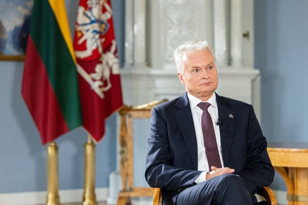BNS interviu su Prezidentu Gitanu Nauseda 2026-07-14. Vilnius, 2026 m. Liepos 14d. *** BNS Interview with President Gitanas Nauseda, July 14, 2026, Vilnius, July 14, 2026  Copyright: xx