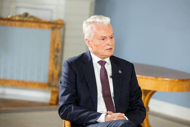 BNS interviu su Prezidentu Gitanu Nauseda 2026-07-14. Vilnius, 2026 m. Liepos 14d. *** BNS Interview with President Gitanas Nauseda, July 14, 2026, Vilnius, July 14, 2026  Copyright: xx