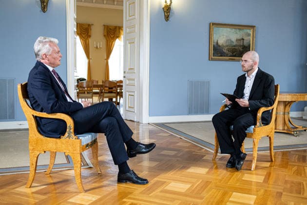 BNS interviu su Prezidentu Gitanu Nauseda 2026-07-14. Vilnius, 2026 m. Liepos 14d. *** BNS Interview with President Gitanas Nauseda, July 14, 2026, Vilnius, July 14, 2026  Copyright: xx