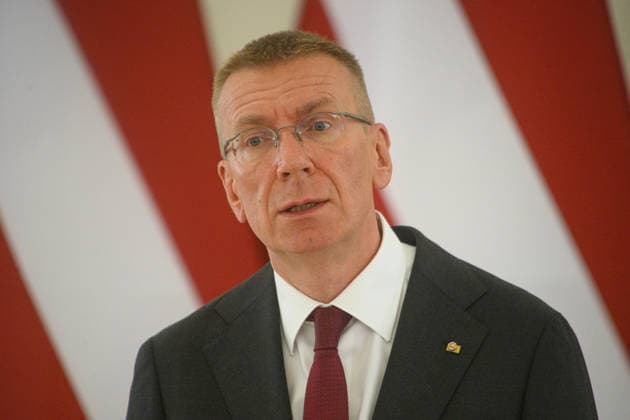 Gitanas Nauseda - Edgars Rinkvics meeting in Vilnius VILNIUS, LITHUANIA - JULY 15: Lithuanian President Gitanas Nauseda meets with Latvian President Edgars Rinkevics during his state visit to Vilnius, Lithuania on July 15, 2026. The leaders discussed regional security, defense cooperation, support for Ukraine, energy projects and the development of bilateral economic ties. Lithuania and Latvia signed a declaration confirming their strategic partnership and common priorities in security and other key areas. The visit marks the 35th anniversary of the restoration of diplomatic relations between the two Baltic states. Yauhen Yerchak Anadolu Vilnius Lithuania. Editorial use only. Please get in touch for any other usage.  Copyright: x2026xAnadoluxYauhenxYerchakx