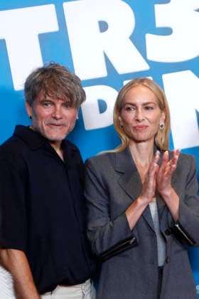 July 15, 2026, Madrid, Madrid, Spain: Actors and real-life couple SALVA REINA (L) and KIRA MIRO (R) pose for the media during the photocall presenting the new family comedy Tres de mas at the Urso Hotel. The film follows the story of Julia and Ernesto, a successful couple enjoying a child-free life until they suddenly wake up with three kids calling them mom and dad, forcing them to learn parenthood overnight while discovering the origin of the children. Madrid Spain  - ZUMAo127 20260715_zep_o127_070 Copyright: xHugoxOrtunox