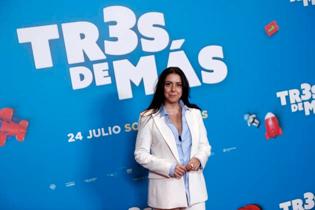 July 15, 2026, Madrid, Madrid, Spain: Actress CARMEN RUIZ poses for the media during the photocall presenting the new family comedy Tres de mas at the Urso Hotel. The film follows the story of Julia and Ernesto, a successful couple enjoying a child-free life until they suddenly wake up with three kids calling them mom and dad, forcing them to learn parenthood overnight while discovering the origin of the children. Madrid Spain - ZUMAo127 20260715_zep_o127_062 Copyright: xHugoxOrtunox