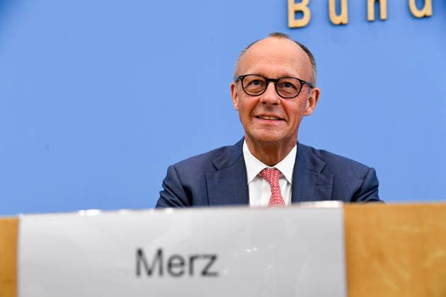 ABB BPK- Joachim - Friedrich Martin Josef Merz Bundeskanzler der Bundesrepublik Deutschland Bundesvorsitzender der CDU Politiker spricht ueber Aktuelle Themen der Innen- und Außenpolitik auf der BPK Bundespressekonferenz am 15.07.2026 in Berlin Berlin Deutschland *** ABB BPK Joachim Friedrich Martin Josef Merz, Chancellor of the Federal Republic of Germany and Federal Chairman of the CDU, speaks about current domestic and foreign policy issues at the BPK Federal Press Conference on July 15, 2026, in Berlin, Germany