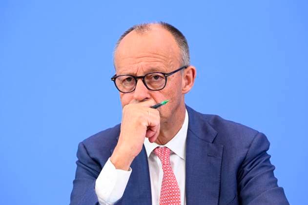 ABB BPK- Joachim - Friedrich Martin Josef Merz Bundeskanzler der Bundesrepublik Deutschland Bundesvorsitzender der CDU Politiker spricht ueber Aktuelle Themen der Innen- und Außenpolitik auf der BPK Bundespressekonferenz am 15.07.2026 in Berlin Berlin Deutschland *** ABB BPK Joachim Friedrich Martin Josef Merz, Chancellor of the Federal Republic of Germany and Federal Chairman of the CDU, speaks about current domestic and foreign policy issues at the BPK Federal Press Conference on July 15, 2026, in Berlin, Germany