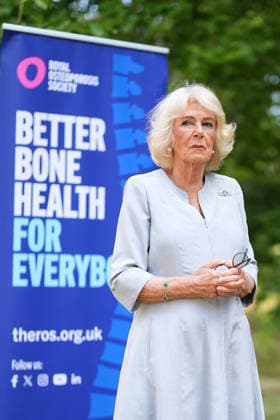 Royal Osteoporosis Society reception Queen Camilla, President of the Royal Osteoporosis Society, at a reception to mark 40 years of the charity, at Clarence House, London. The Queen has championed the work of the Royal Osteoporosis Society since 1994, after seeing her own mother suffering with the disease, which resulted in her early death at the age of 72. Picture date: Wednesday July 15, 2026., Credit:Aaron Chown PA ROTA - B68 Avalon UK, London  Copyright: xAaronxChownx xPAxROTAx-xB68x xAvalonx 1116687539