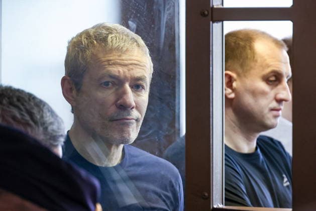 RUSSIA, MOSCOW - JULY 15, 2026: Vadim Moshkovich (L), founder of Rusagro, one of the largest Russian agricultural producers, and Sergei Ivanov, former Vice Governor of the Tambov Region, attend a hearing into their large-scale fraud case at the Zamoskvoretsky District Court. Artyom Geodakyan TASS  95071242