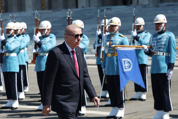 Turkish President Recep Tayyip Erdogan ANKARA, TURKIYE - JULY 15: (----EDITORIAL USE ONLY - MANDATORY CREDIT - TURKISH PRESIDENCY MURAT KULA HANDOUT - NO MARKETING NO ADVERTISING CAMPAIGNS - DISTRIBUTED AS A SERVICE TO CLIENTS----) Turkish President Recep Tayyip Erdogan attends the July 15 Democracy and National Unity Day commemoration program held at the Grand National Assembly of Turkiye in Ankara, Turkiye, on July 15, 2026. Turkish Presidency Murat Kula Handout Anadolu Ankara Turkey. Editorial use only. Please get in touch for any other usage.  Copyright: x2026xAnadoluxTurkishxPresidencyx xMuratxKulax xHandoutx