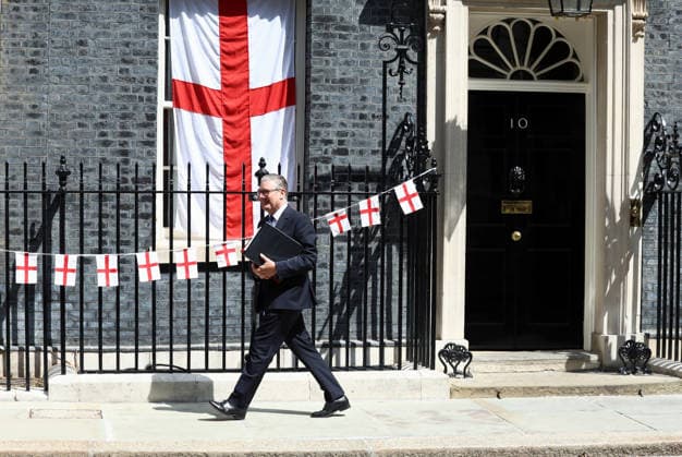 July 15, 2026, London, United Kingdom: British Prime Minister, Sir Keir Starmer leaves 10 Downing Street to attend his last PMQs. London United Kingdom  - ZUMAs197 20260715_aaa_s197_032 Copyright: xFredxDuvalx