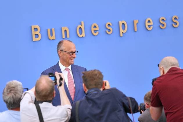 Berlin, Deutschland, 15.07.2026: Haus der Bundespressekonferenz: Sommerpresskonferenz: Bundeskanzler Friedrich Merz (CDU) *** Berlin, Germany, July 15, 2026, Federal Press Conference Center, Summer Press Conference, Federal Chancellor Friedrich Merz (CDU) Copyright: xdtsxNachrichtenagenturx dts_127783