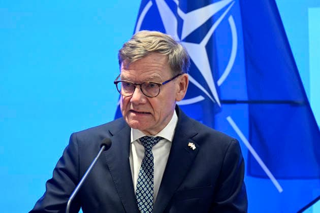 LKS 20260715 German Foreign Minister Johann Wadephul attends a press coneferance after meeting with Finnish Foreign Minister in Helsinki, Finland, on July 15, 2026. - MARKKU ULANDER Helsinki Finland  Copyright: xMarkkuxUlanderx HKKVf6yTAWE