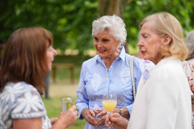 Royal Osteoporosis Society reception Angela Rippon at a reception for the Royal Osteoporosis Society, hosted by their President Queen Camilla to mark 40 years of the charity, at Clarence House, London. The Queen has championed the work of the Royal Osteoporosis Society since 1994, after seeing her own mother suffering with the disease, which resulted in her early death at the age of 72Picture date: Wednesday July 15, 2026., Credit:Aaron Chown PA ROTA - B68 Avalon UK, London  Copyright: xAaronxChownx xPAxROTAx-xB68x xAvalonx 1116695057