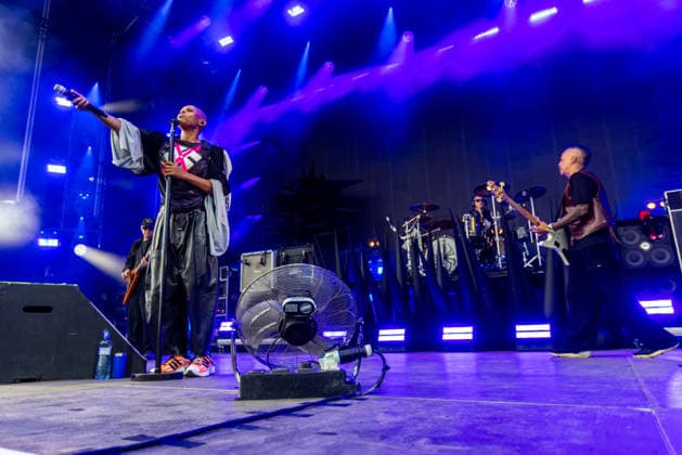 Singer Skin of a British rock band Skunk Anansie performs at the music festival Colours of Ostrava on July 15, 2026, in Ostrava, Czech Republic. (CTKxPhoto VladimirxPrycek) CTKPhotoP2026071506384  CTKPhotoP2026071506384
